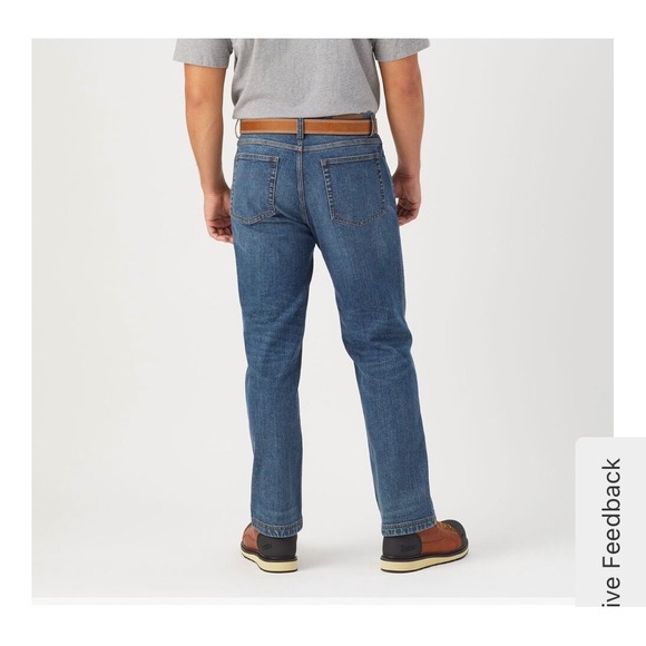 Duluth Trading Co Flex Ballroom Jeans Mens 40x32 Blue Denim Straight Leg Pants - Picture 12 of 12